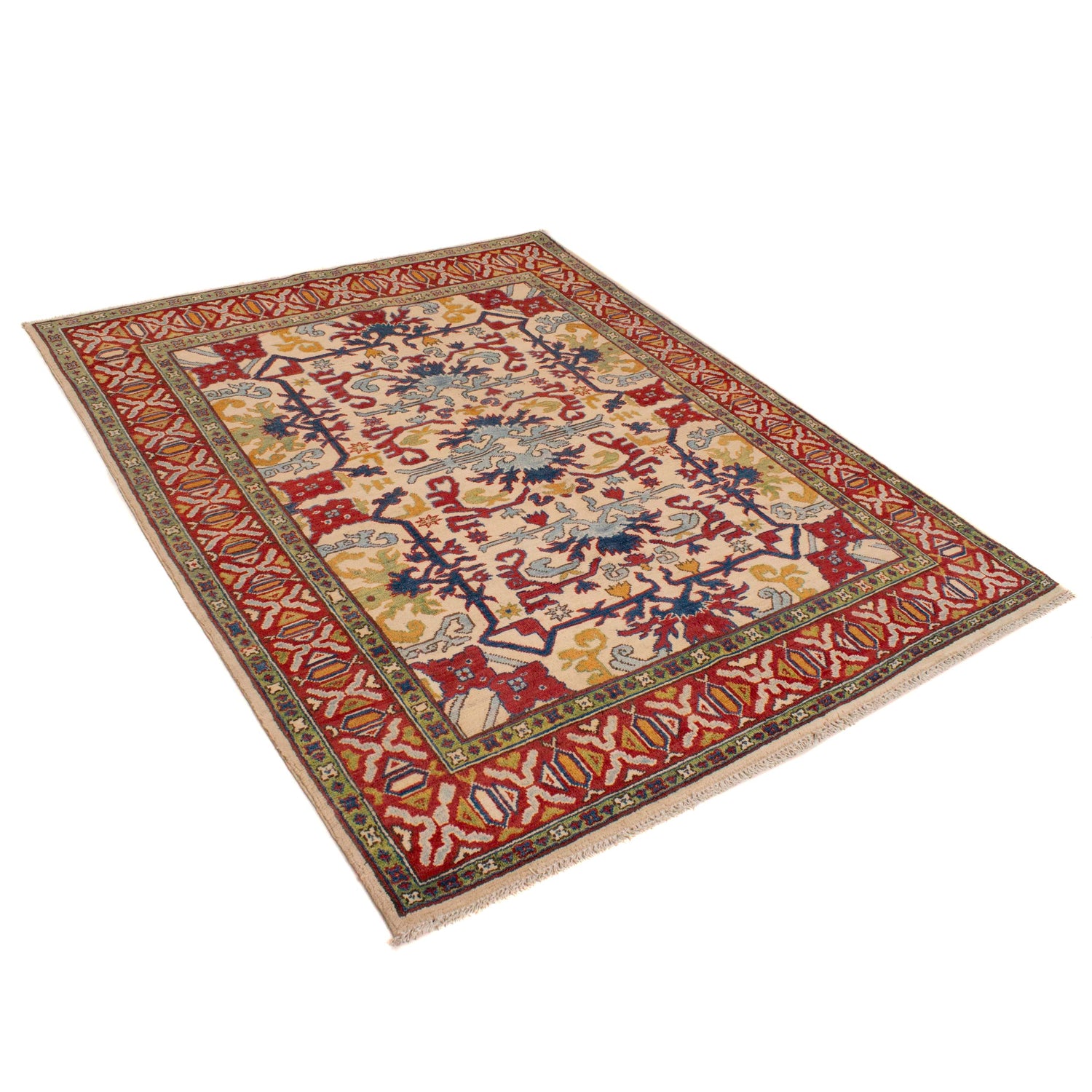 Oriental Kazak Rug 4' 11" x 6' 4" (ft) - No. W34058