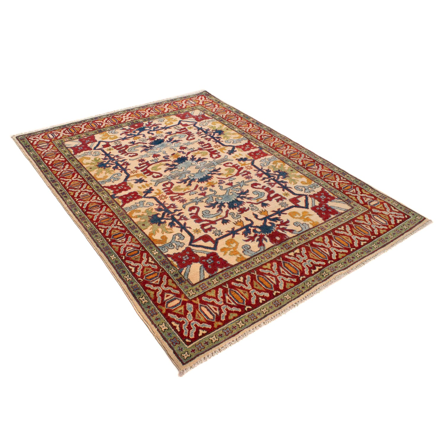 Oriental Kazak Rug 4' 11" x 6' 4" (ft) - No. W34058