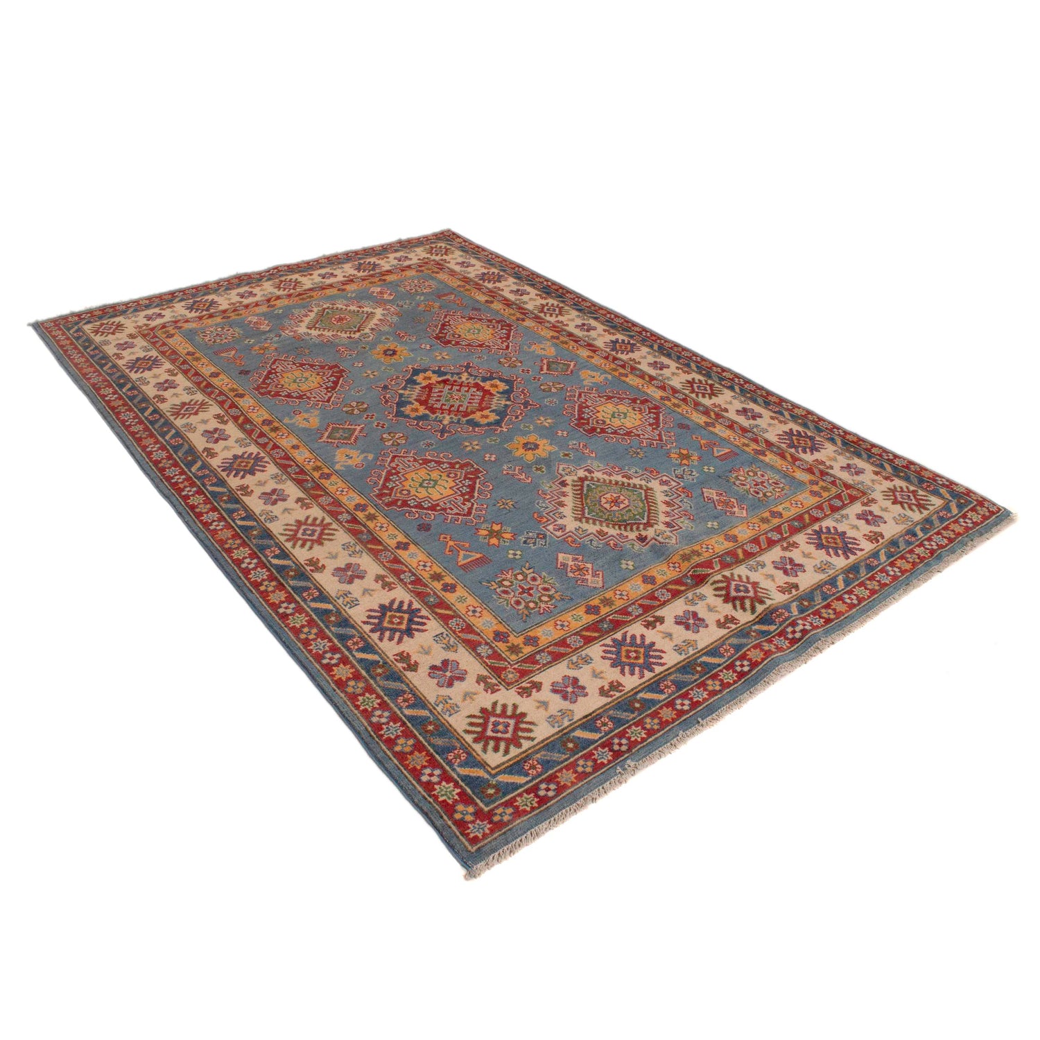 Oriental Kazak Rug 5' 7" x 8' 5" (ft) - No. W34060