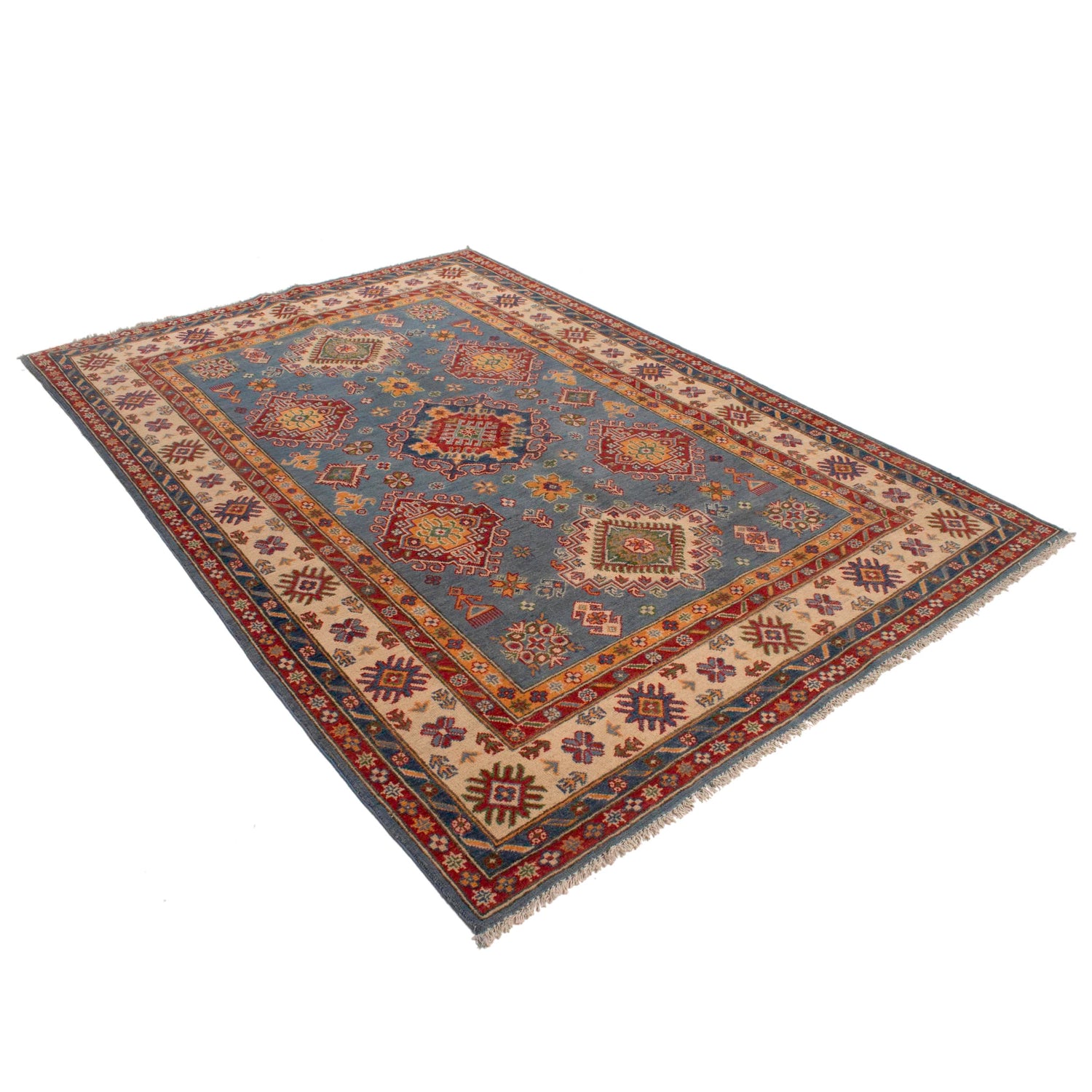 Oriental Kazak Rug 5' 7" x 8' 5" (ft) - No. W34060
