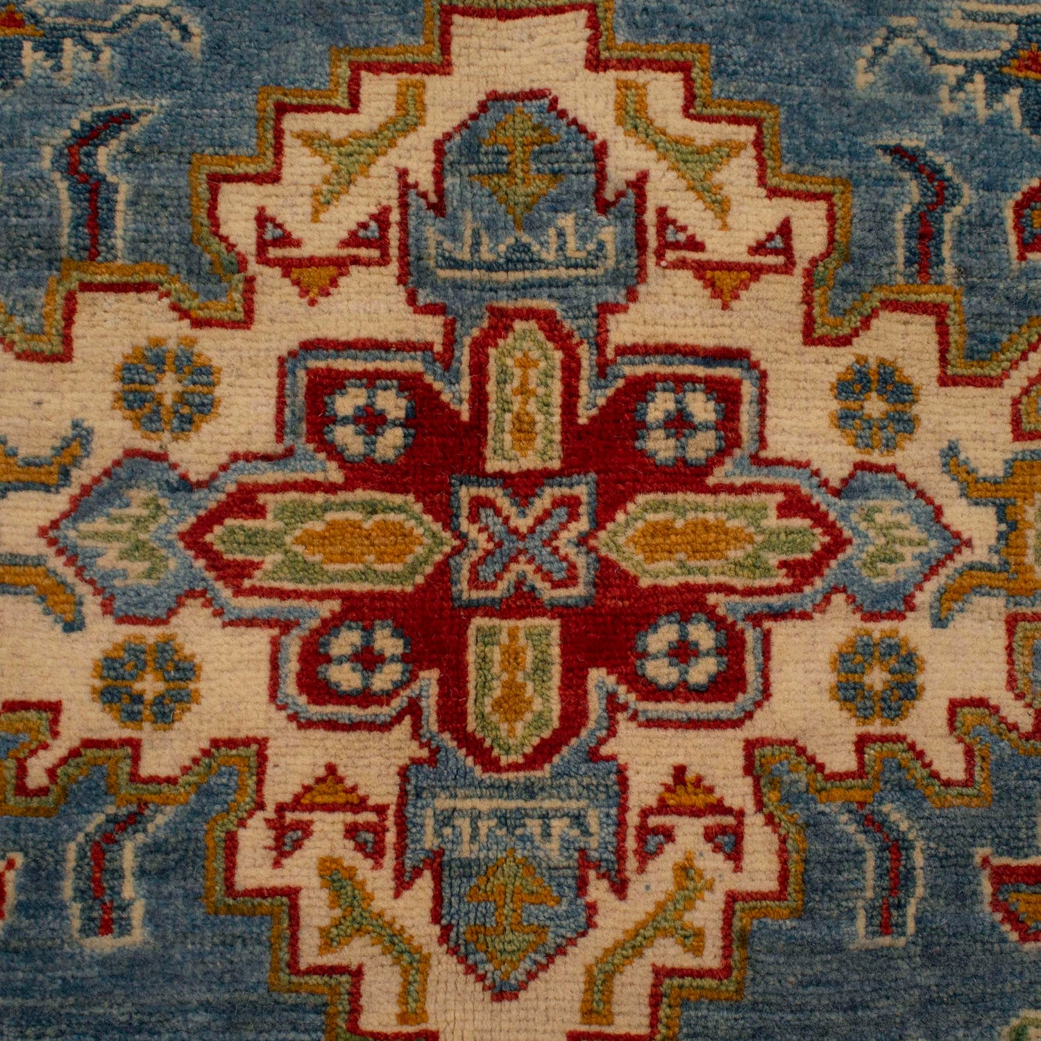 Hand Knotted Kazak Rug 4' 11" x 6' 8" (ft) - No. W34061