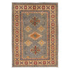 Hand Knotted Kazak Rug 4' 2" x 5' 11" (ft) - No. W34063