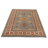 Hand Knotted Kazak Rug 4' 2" x 5' 11" (ft) - No. W34063