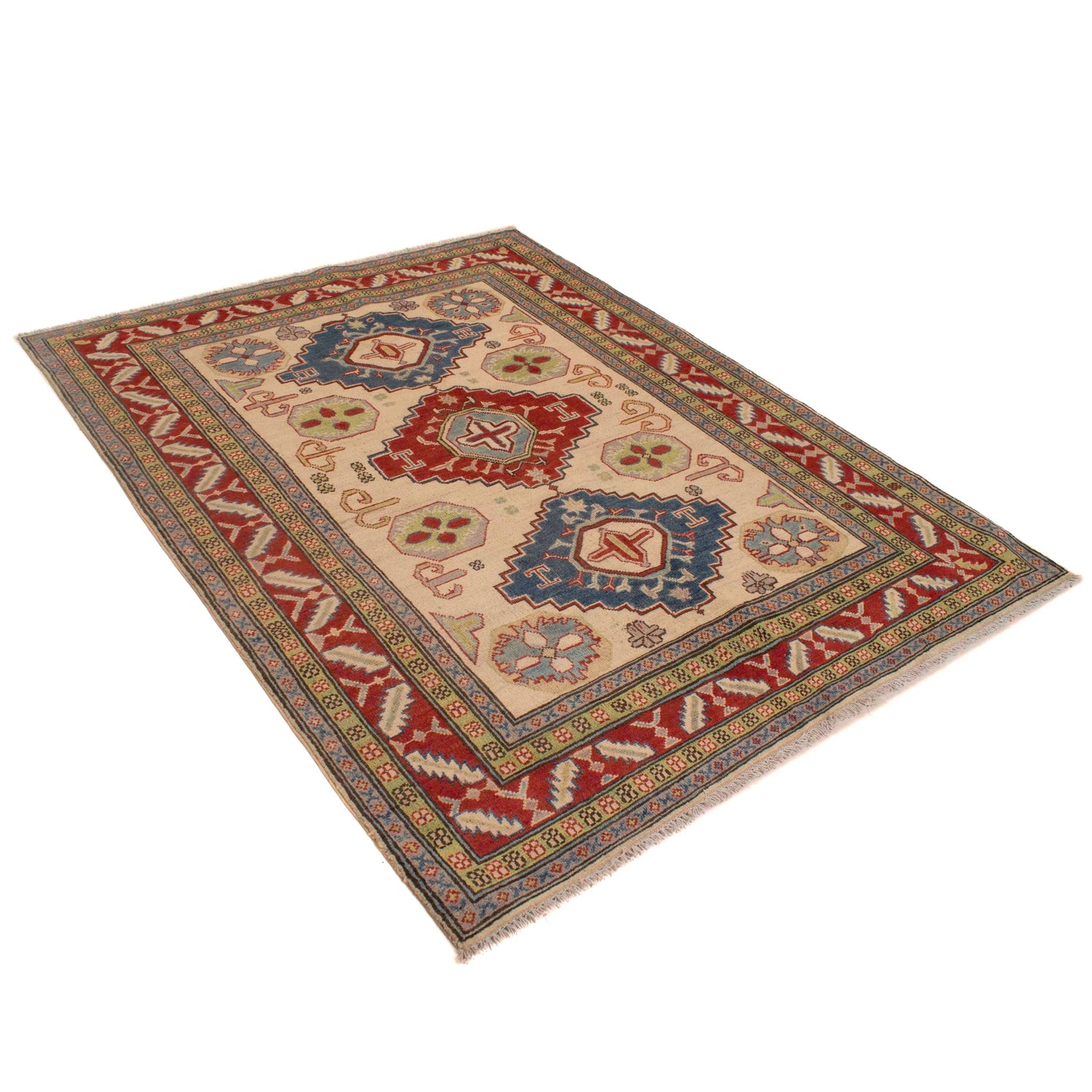 Oriental Kazak Rug 5' 0" x 6' 4" (ft) - No. W34065