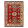 Red Color Kazak Carpet 6' 7" x 8' 11" (ft) - No. W34067