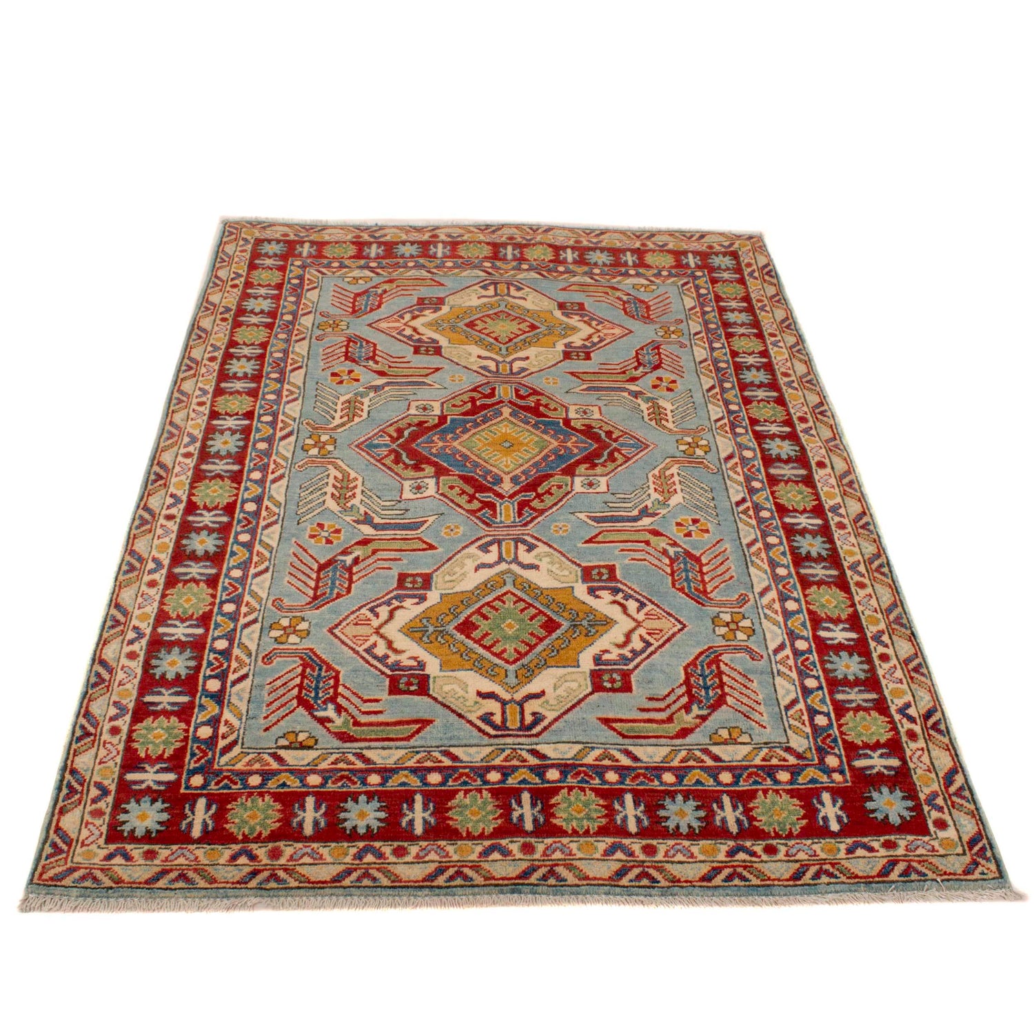 Oriental Kazak Rug 3' 11" x 5' 5" (ft) - No. W34068