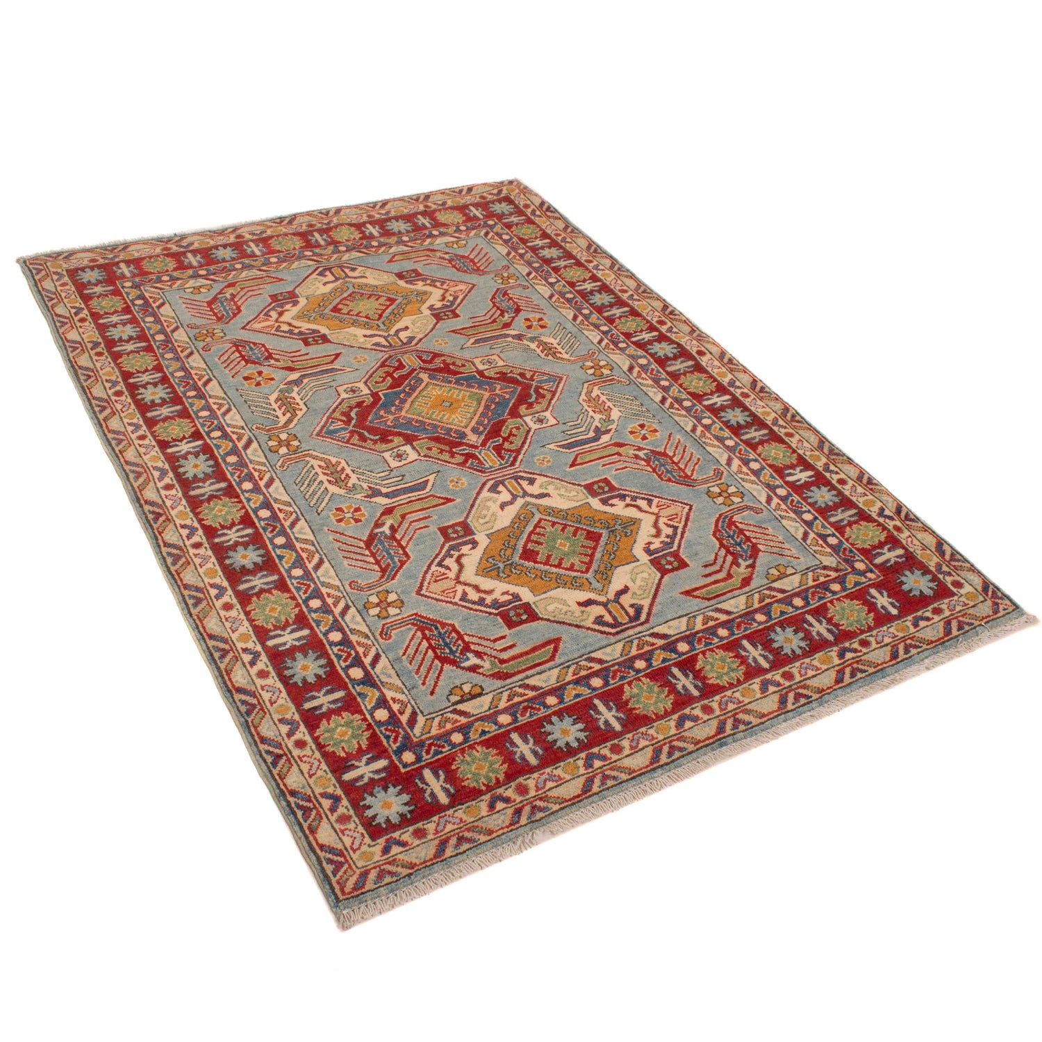 Oriental Kazak Rug 3' 11" x 5' 5" (ft) - No. W34068