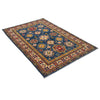 Hand Knotted Kazak Rug 4' 0" x 5' 9" (ft) - No. W34069