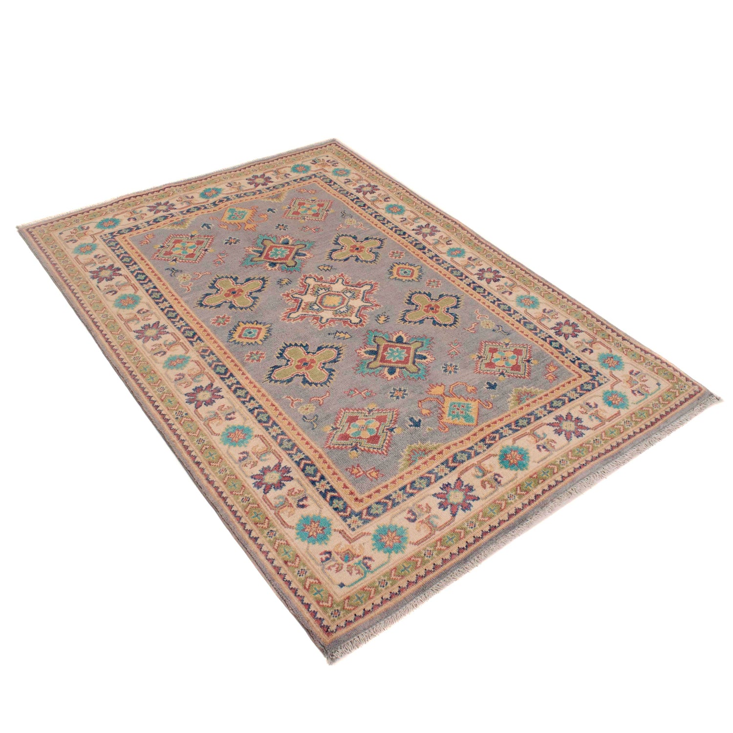 Oriental Kazak Rug 4' 0" x 5' 8" (ft) - No. W34070