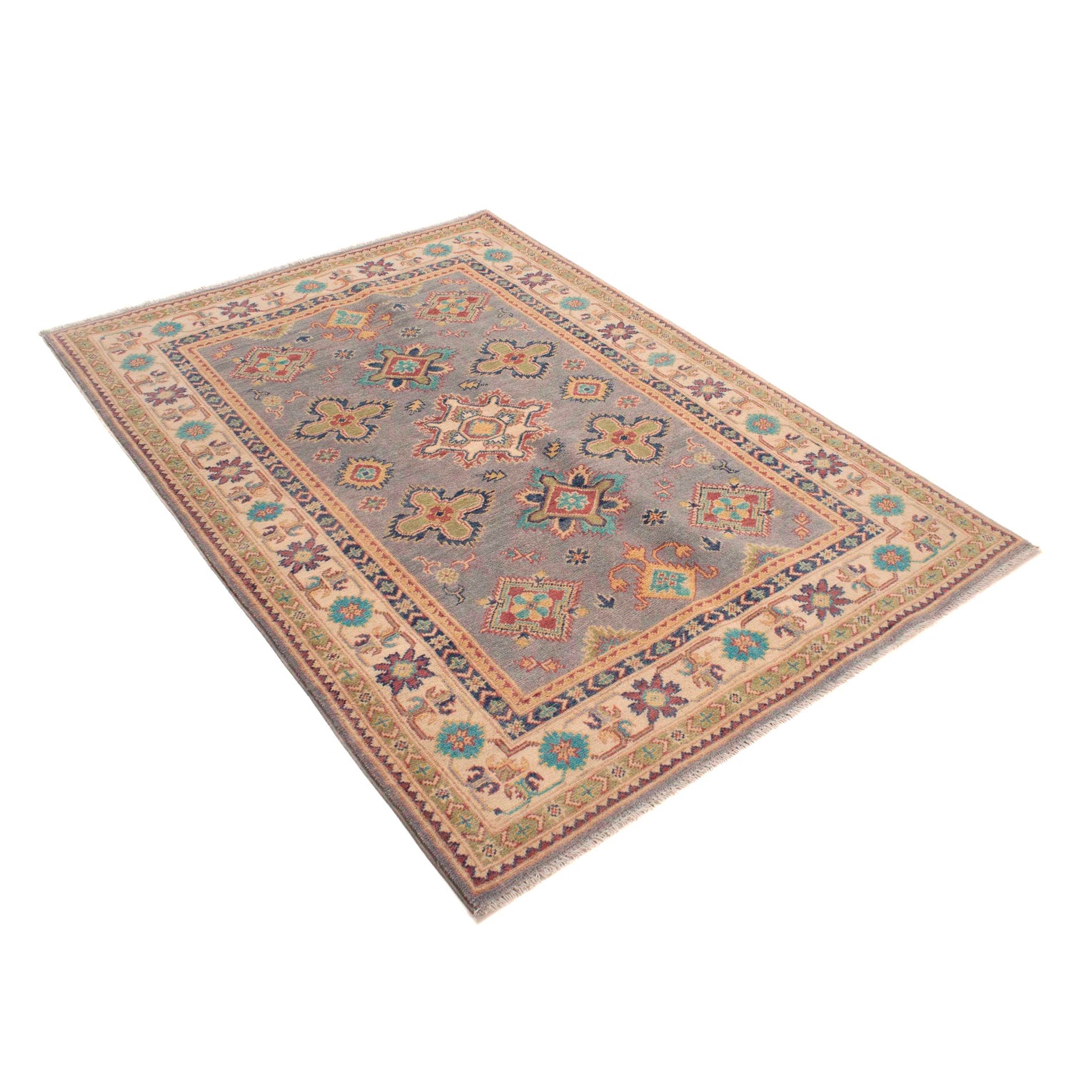 Oriental Kazak Rug 4' 0" x 5' 8" (ft) - No. W34070