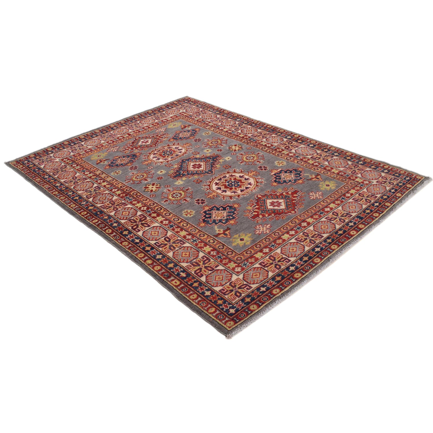 Oriental Kazak Rug 4' 10" x 6' 6" (ft) - No. W34071