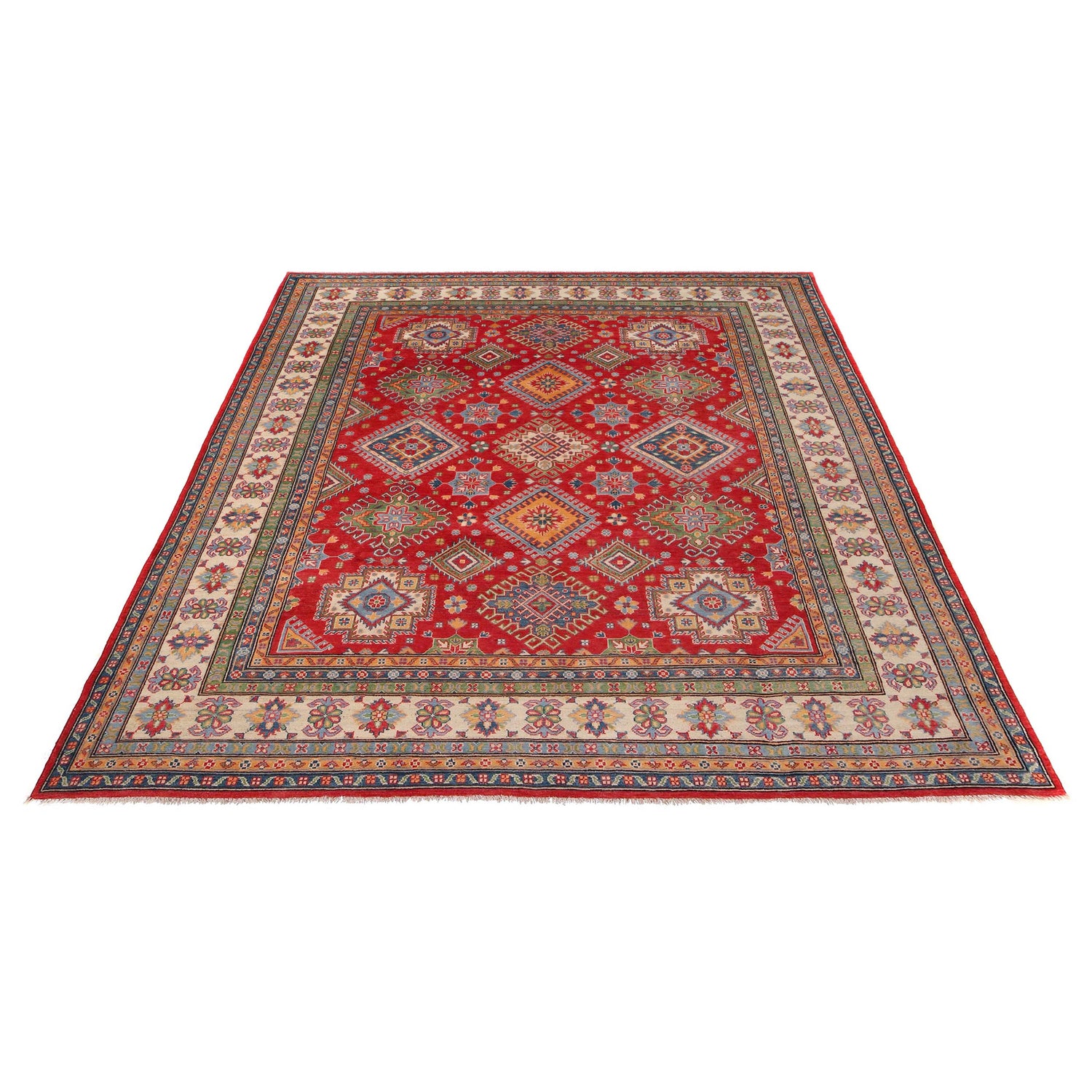 Oriental Kazak Carpet 8' 1" x 9' 11" (ft) - No. W34073