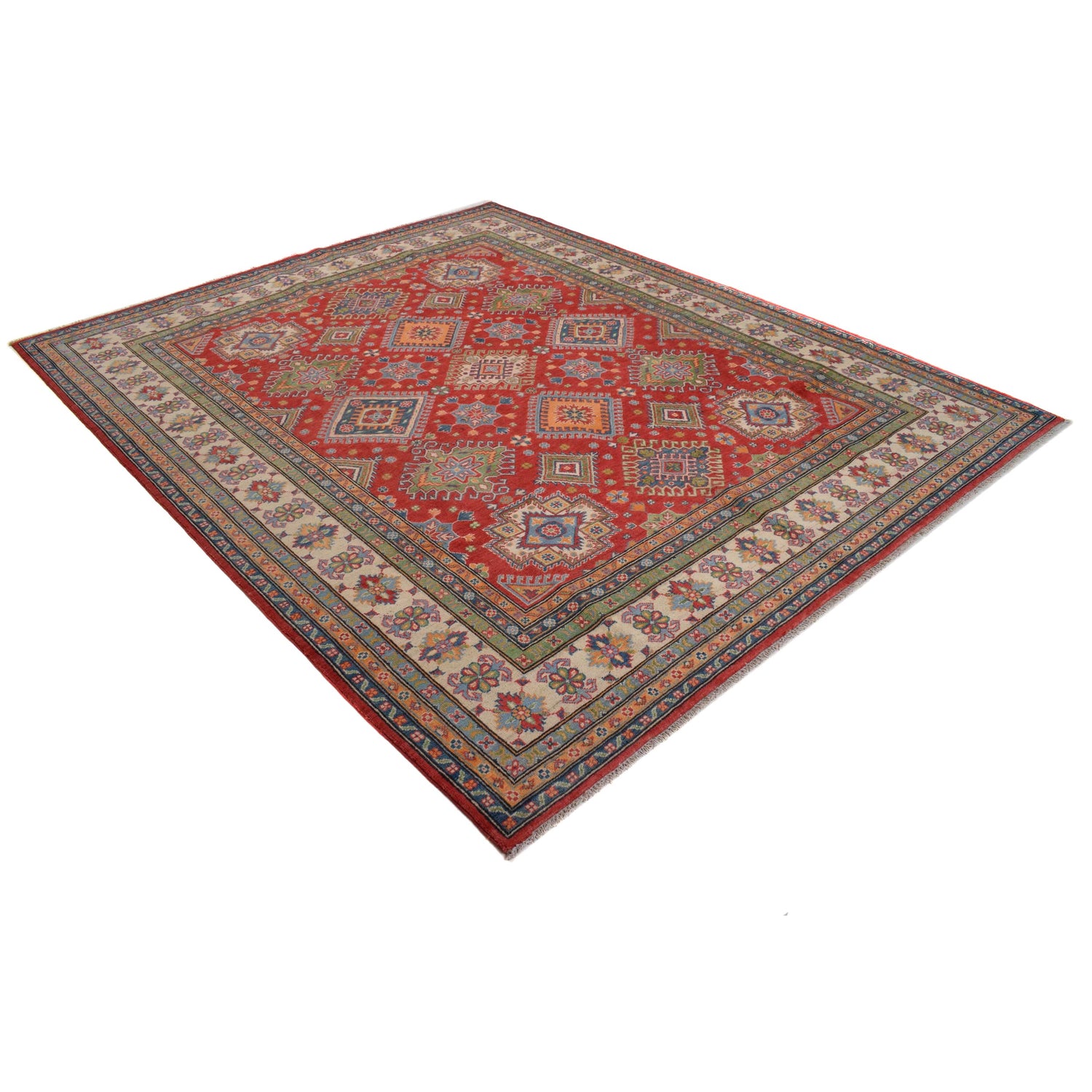 Oriental Kazak Carpet 8' 1" x 9' 11" (ft) - No. W34073