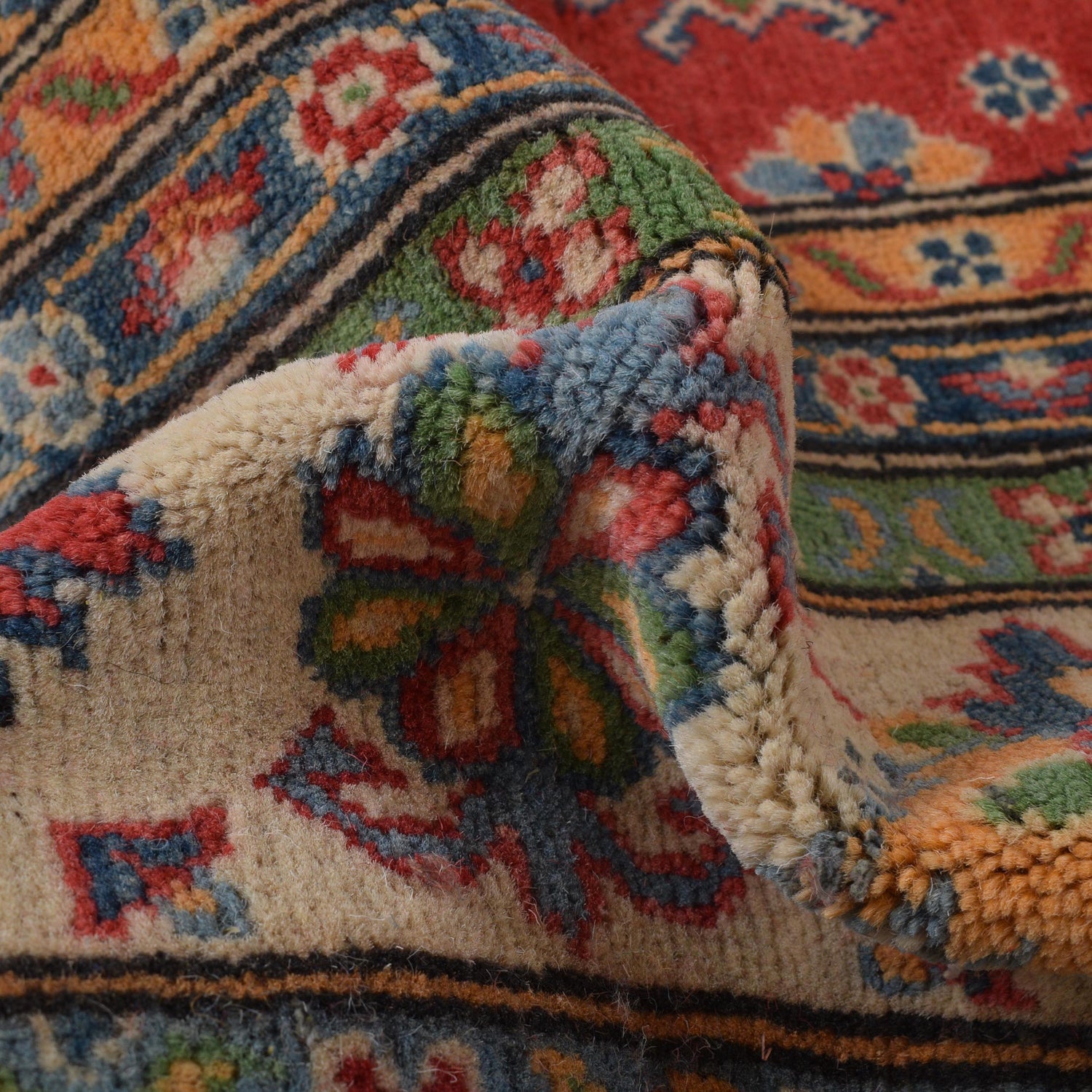 Oriental Kazak Carpet 8' 1" x 9' 11" (ft) - No. W34073