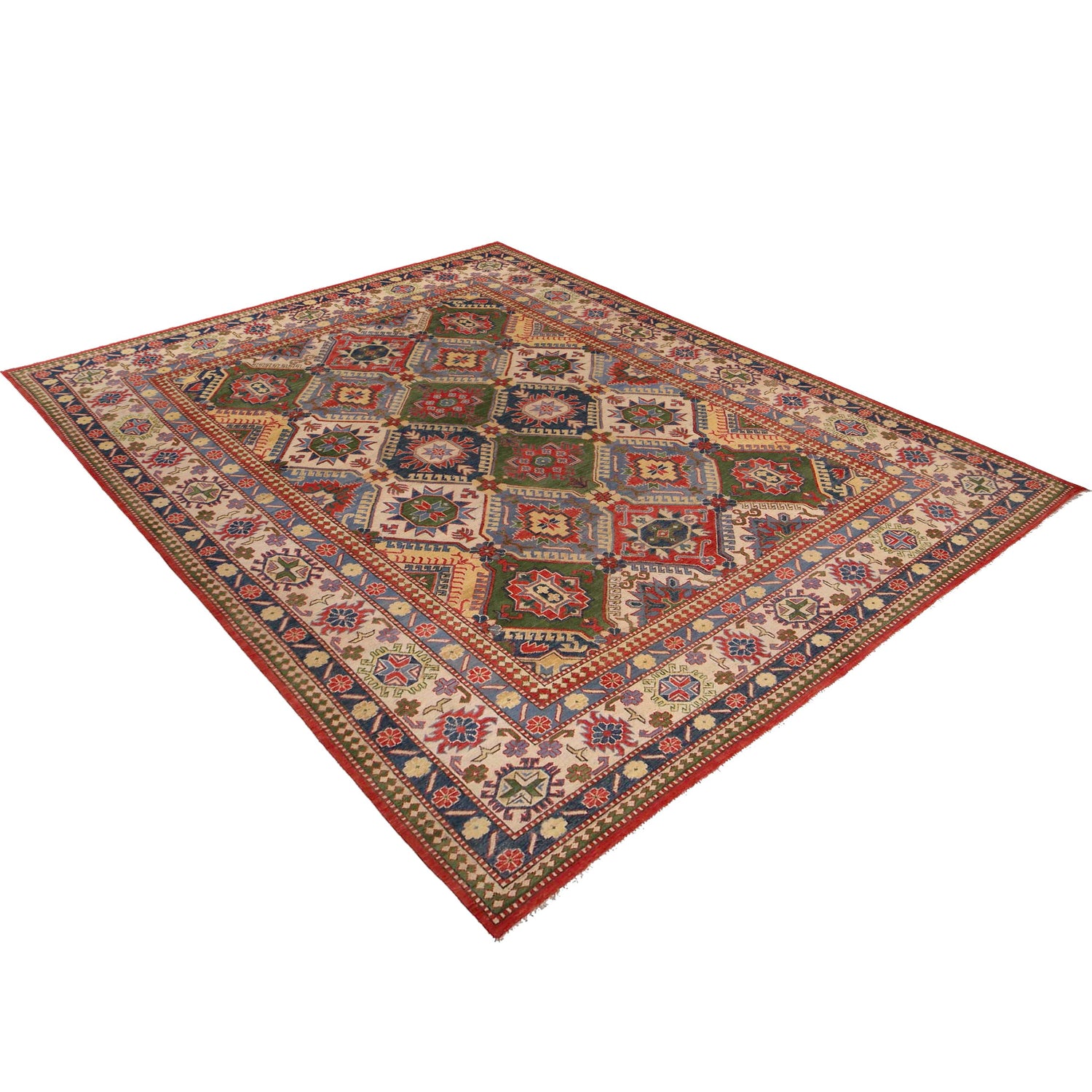Oriental Kazak Carpet 9' 0" x 11' 8" (ft) - No. W34074