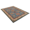 Blue Color Kazak Carpet 6' 7" x 9' 3" (ft) - No. W34076