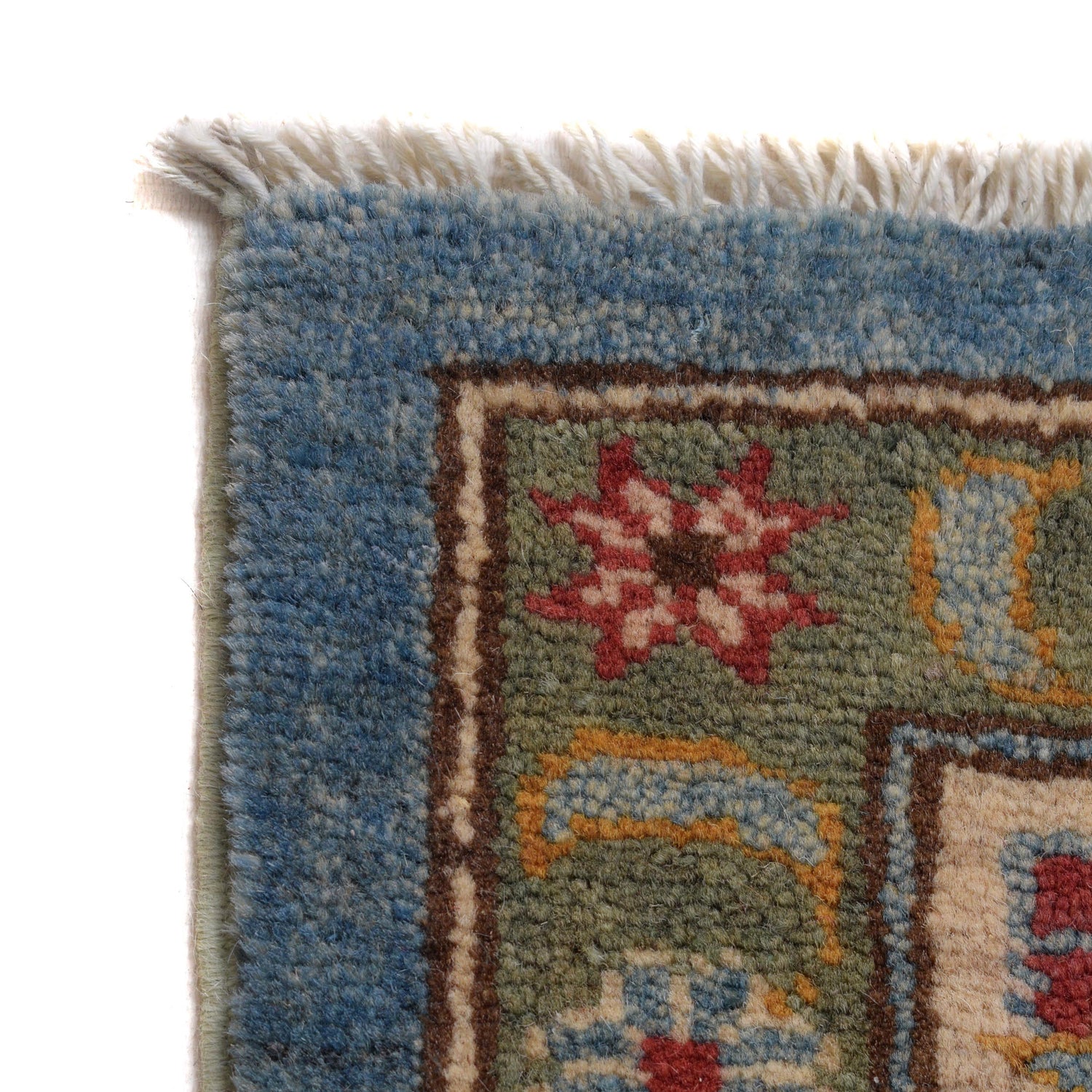 Blue Color Kazak Carpet 6' 7" x 9' 3" (ft) - No. W34076