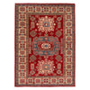 Red Color Kazak Rug 3' 10" x 5' 4" (ft) - No. W34077