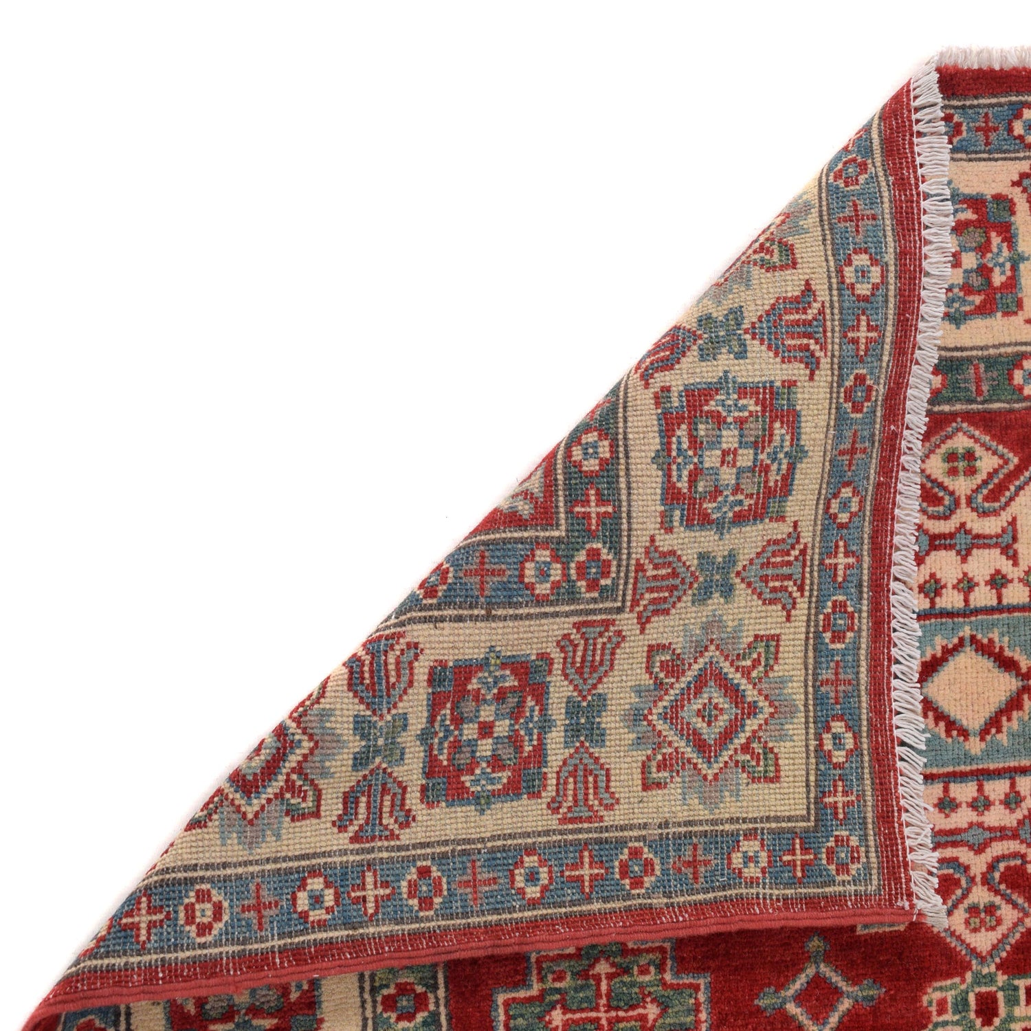 Red Color Kazak Rug 3' 10" x 5' 4" (ft) - No. W34077