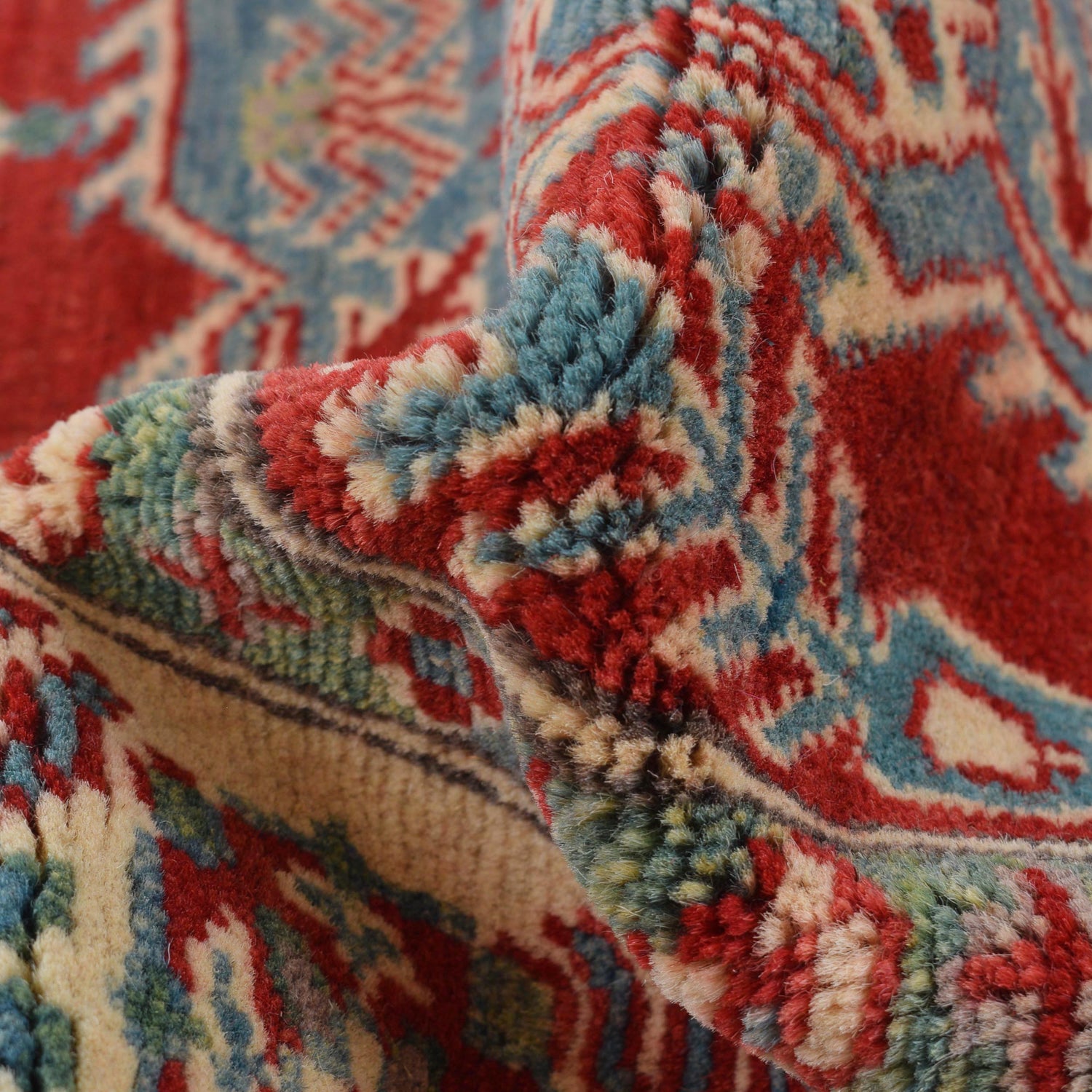 Red Color Kazak Rug 3' 10" x 5' 4" (ft) - No. W34077