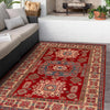 Red Color Kazak Rug 3' 10" x 5' 4" (ft) - No. W34077