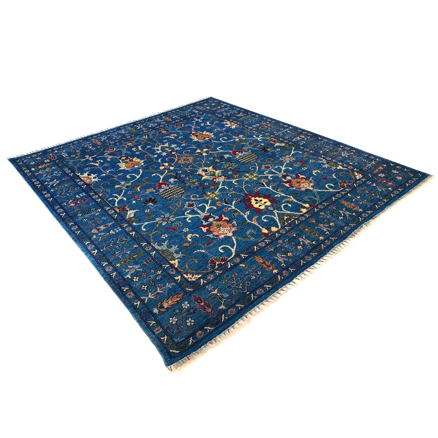 Blue Color Sultani Carpet 8' 3" x 9' 8" (ft) - No. W34083