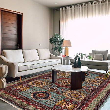 Oriental Mamluk Carpet 6' 1" x 7' 10" (ft) - No. W34084