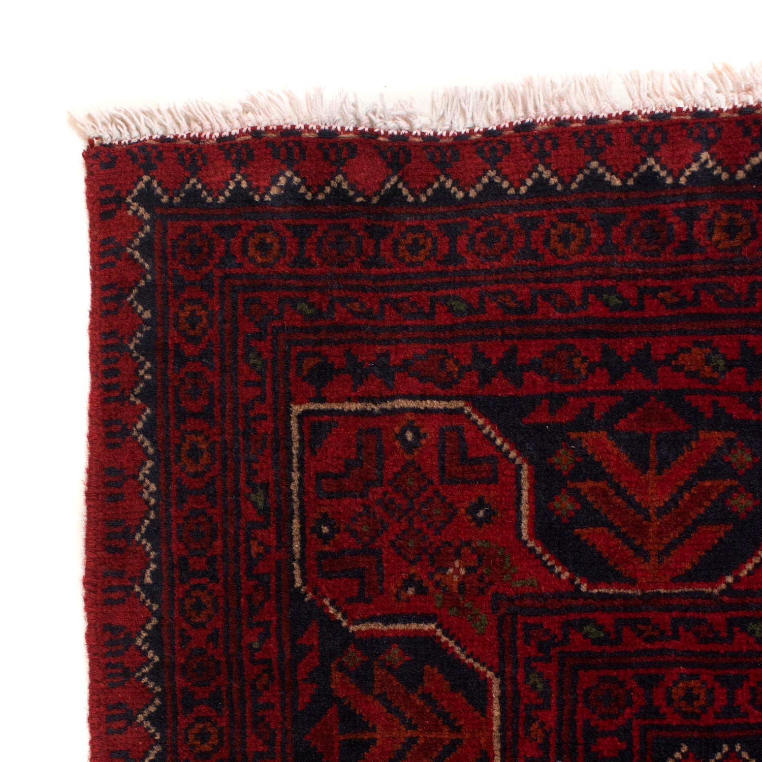 Red Color Khal Mohammadi Carpet 6' 4" x 9' 9" (ft) - No. W34091