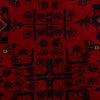 Red Color Khal Mohammadi Carpet 6' 4" x 9' 9" (ft) - No. W34091