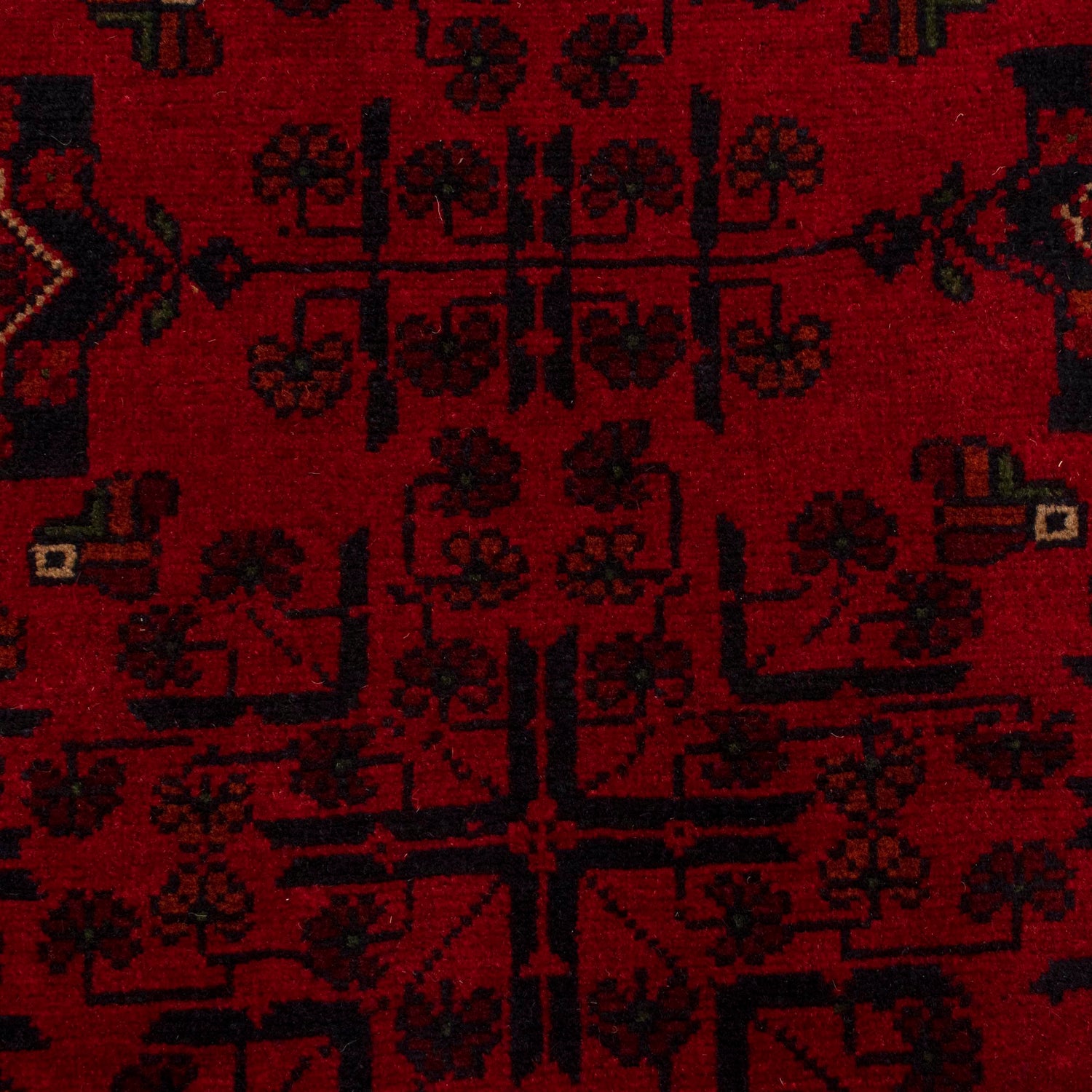 Red Color Khal Mohammadi Carpet 6' 4" x 9' 9" (ft) - No. W34091