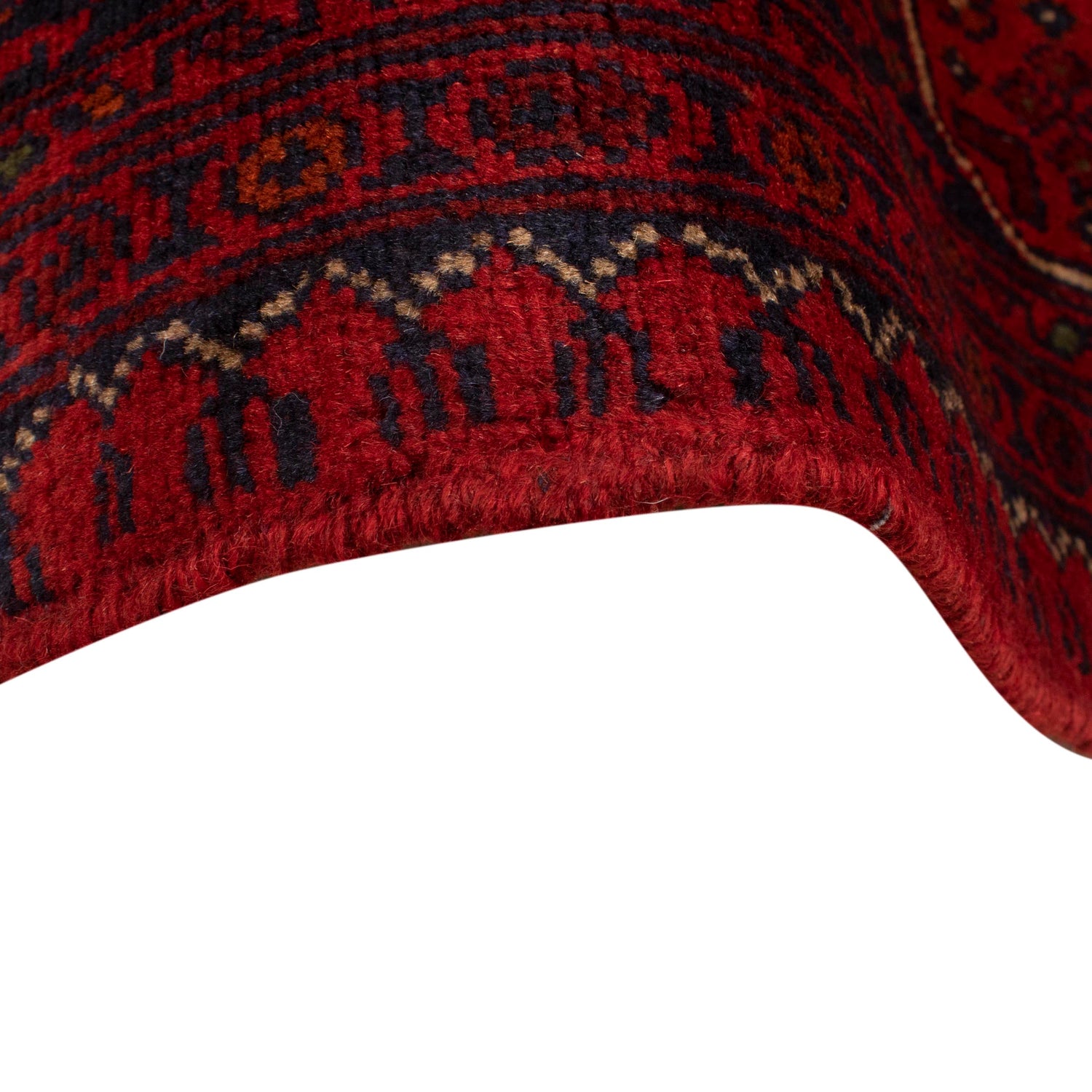 Red Color Khal Mohammadi Carpet 6' 4" x 9' 9" (ft) - No. W34091