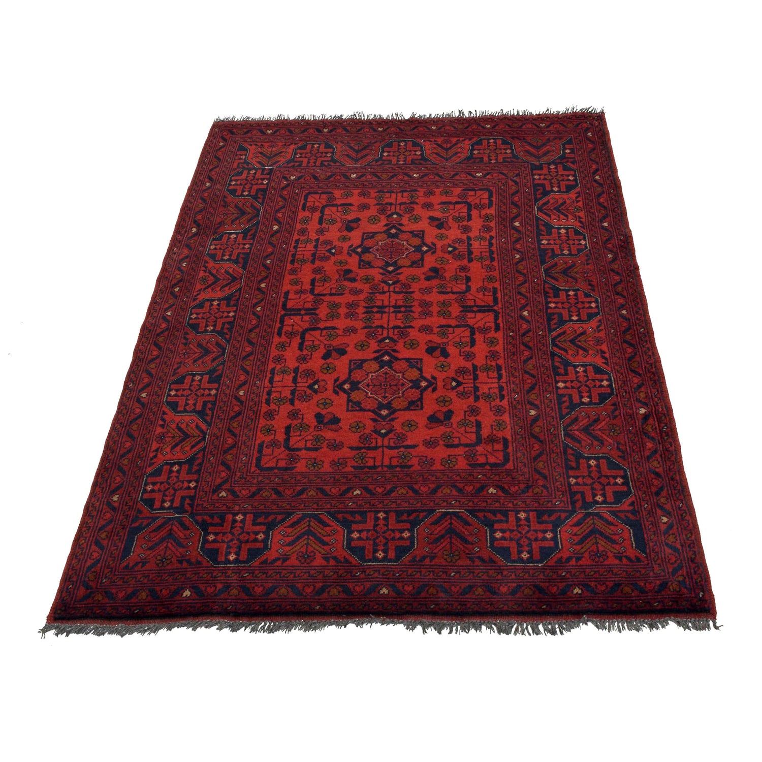 Deep Red Khal Mohammadi Rug 3' 5" x 5' 3" (ft) - No. W34100