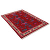 Dark Red Color War Rug 4' 2" x 6' 2" (ft) - No. W34101