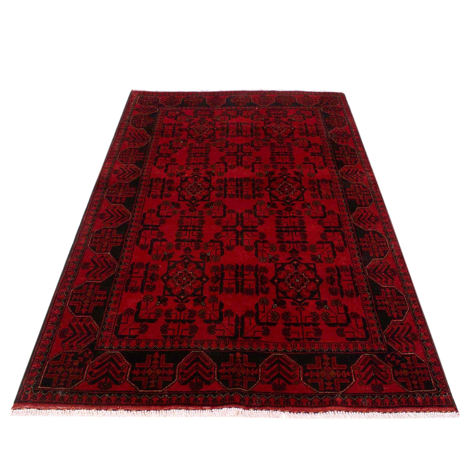 Red Khal Mohammadi Carpet 4' 0" x 6' 7" (ft) - No. W34102