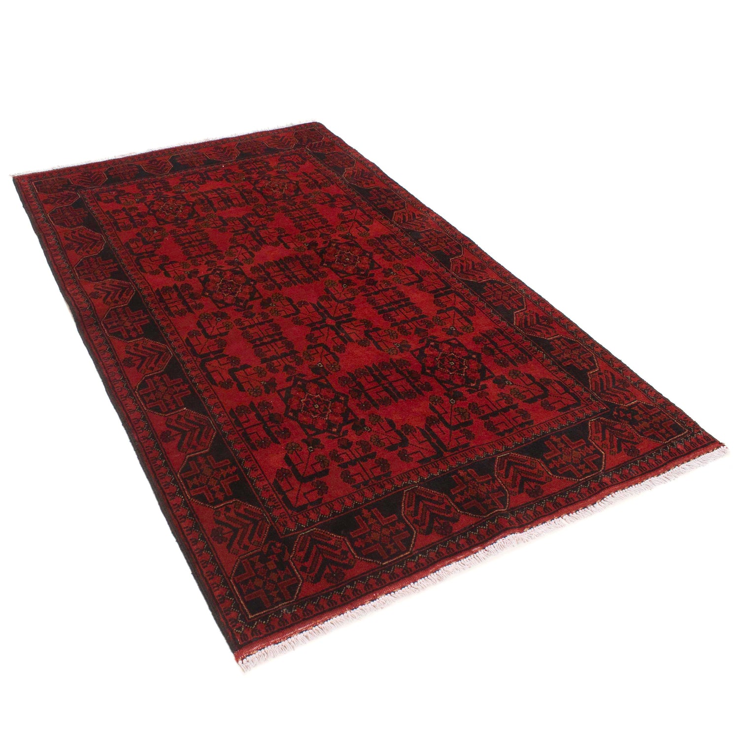 Red Khal Mohammadi Carpet 4' 0" x 6' 7" (ft) - No. W34102