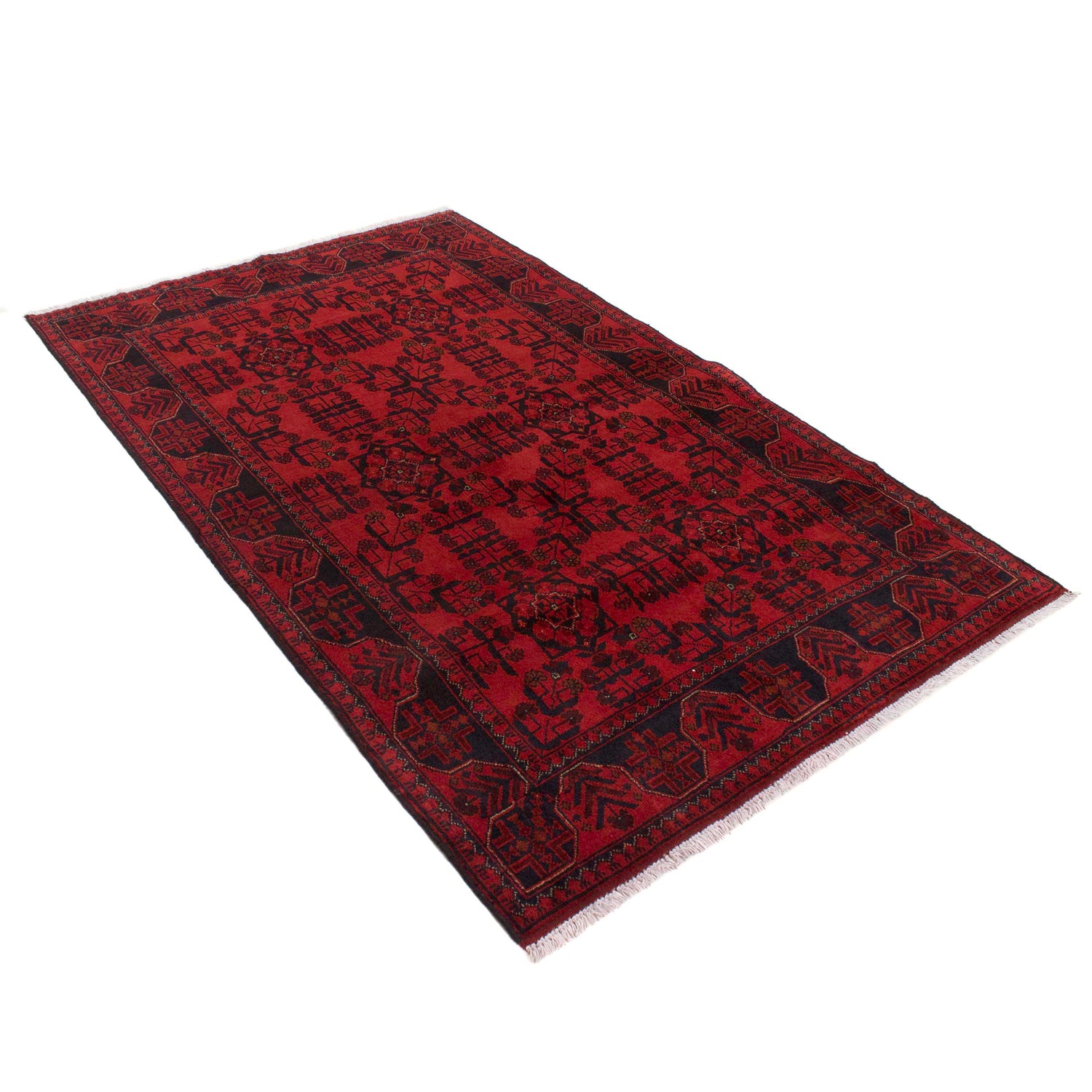 Red Khal Mohammadi Carpet 4' 0" x 6' 7" (ft) - No. W34102