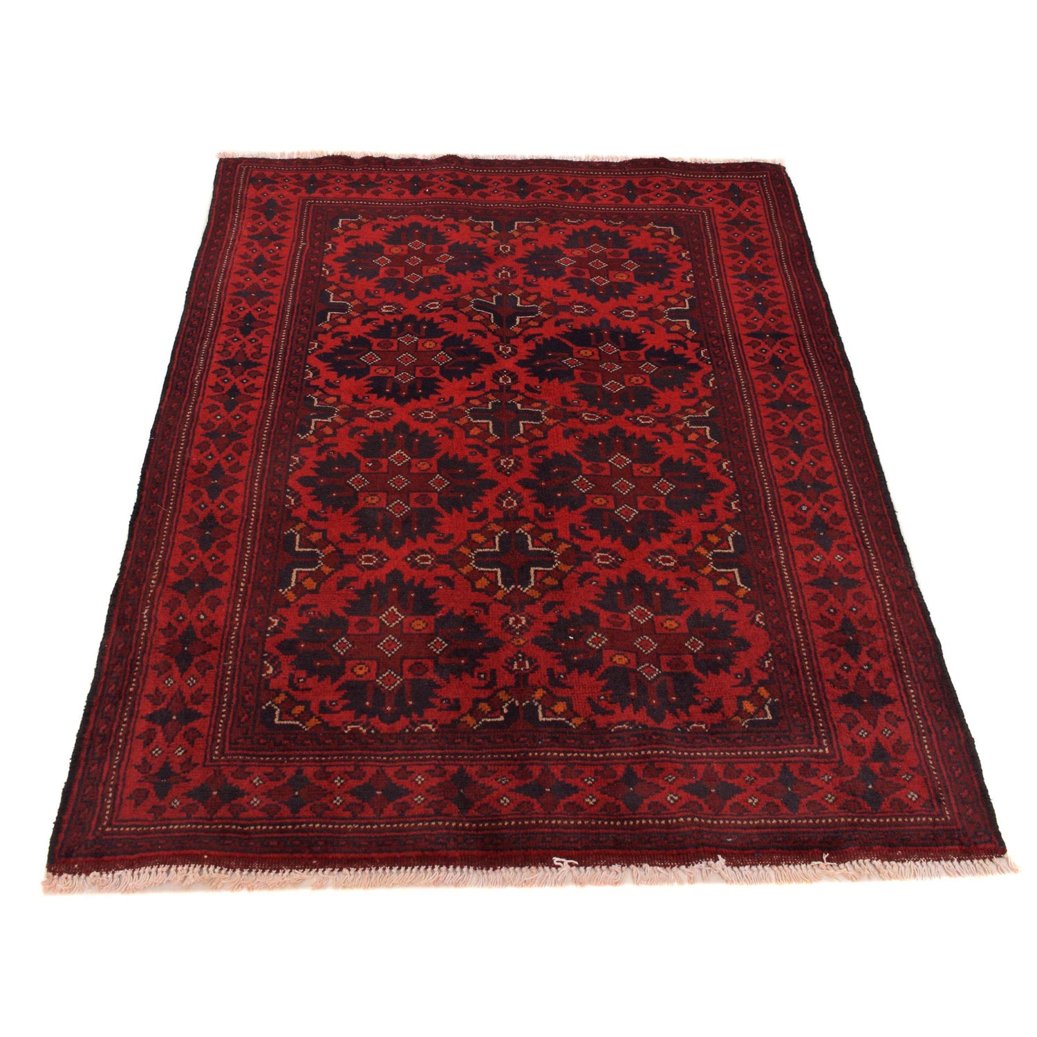 Maroon Khal Mohammadi Rug 3' 3" x 4' 11" (ft) - No. W34109