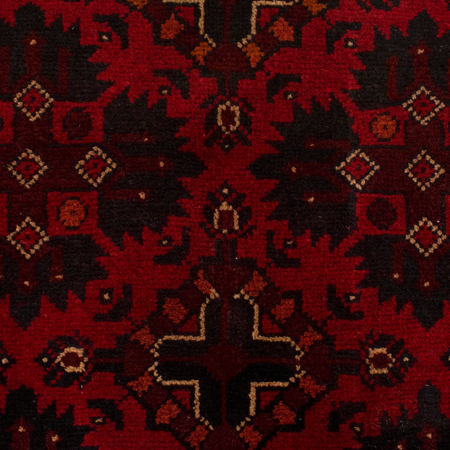 Maroon Khal Mohammadi Rug 3' 3" x 4' 11" (ft) - No. W34109
