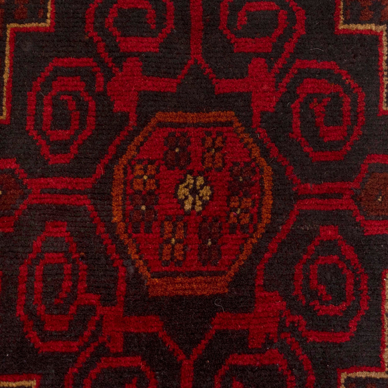 Red Khal Mohammadi Rug 3' 5" x 4' 11" (ft) - No. W34111