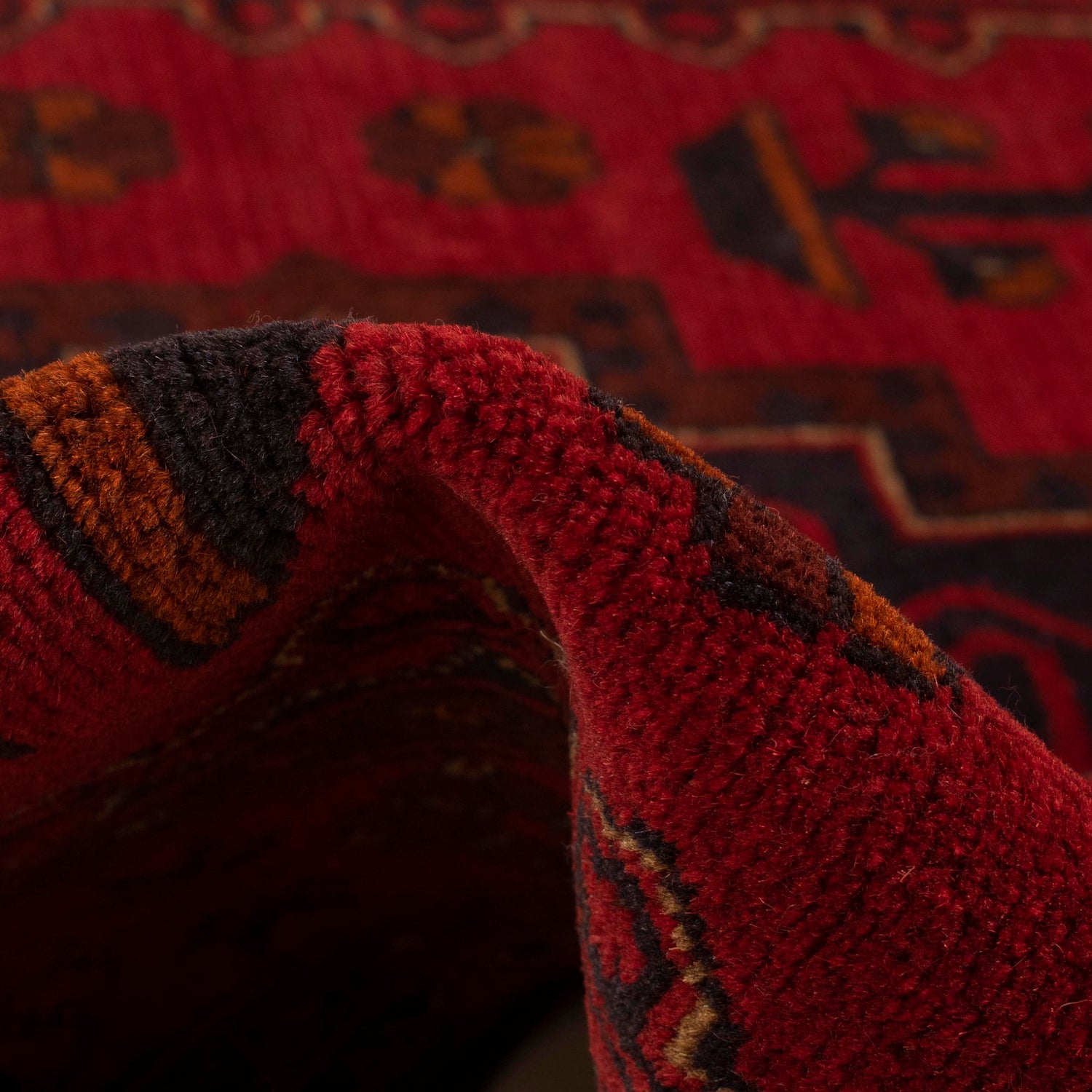 Red Khal Mohammadi Rug 3' 5" x 4' 11" (ft) - No. W34111