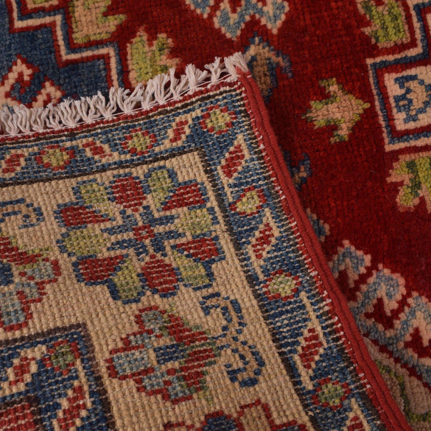 Hand Knotted Kazak Rug 3' 3" x 4' 10" (ft)- No. W34113