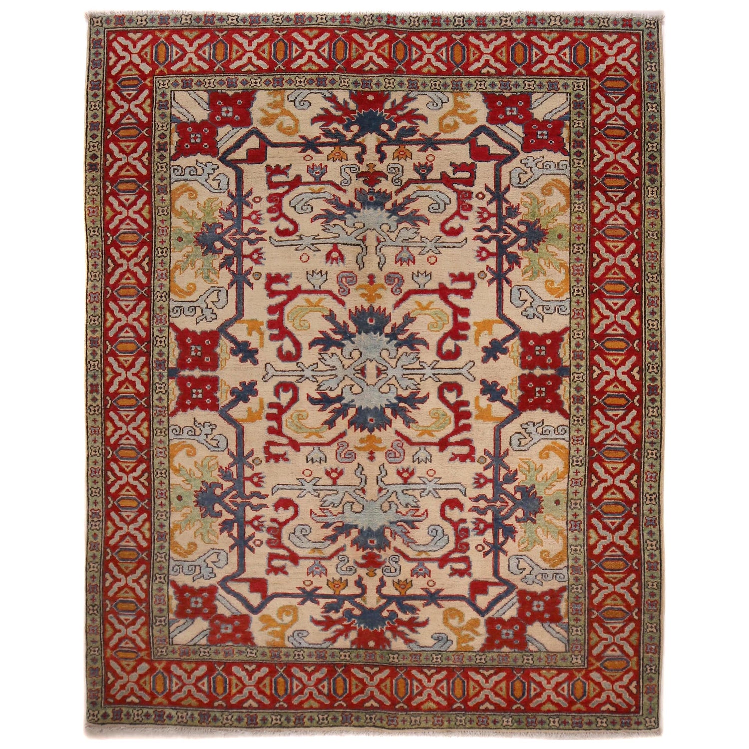Hand Knotted Mamluk Carpet 5' 1" x 6' 5" (ft) - No. W34114