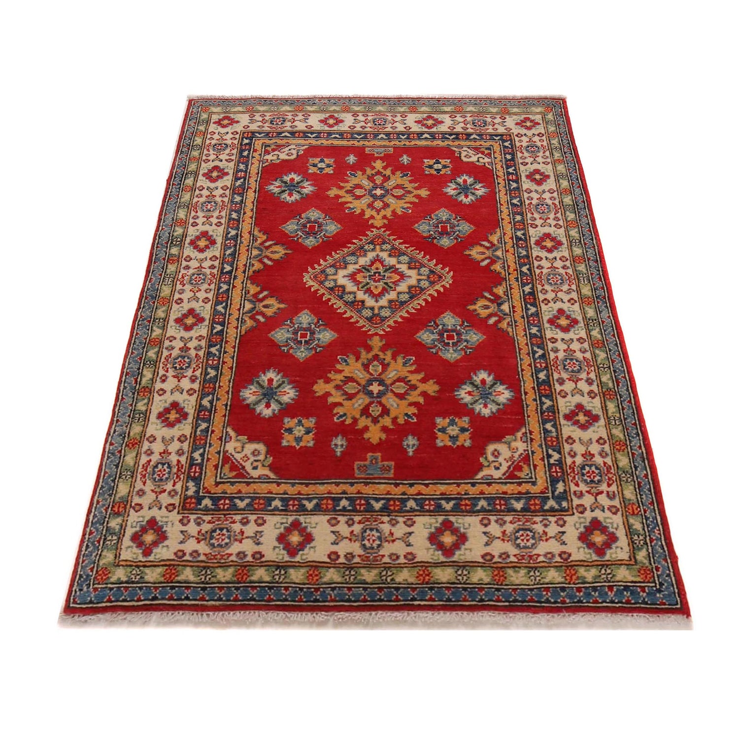 Oriental Kazak Rug 3' 3" x 4' 9" (ft)- No. W34115