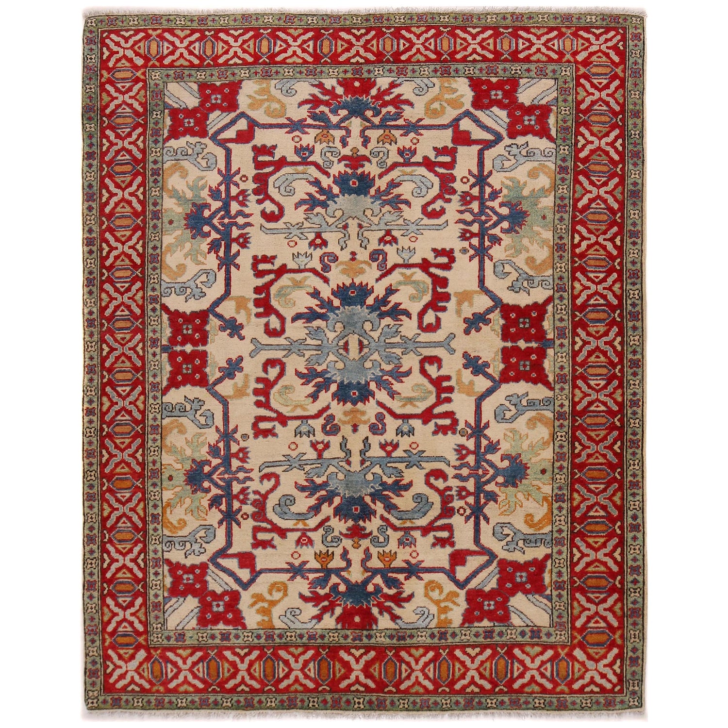 Hand Knotted Mamluk Carpet 5' 2" x 6' 8" (ft) - No. W34116