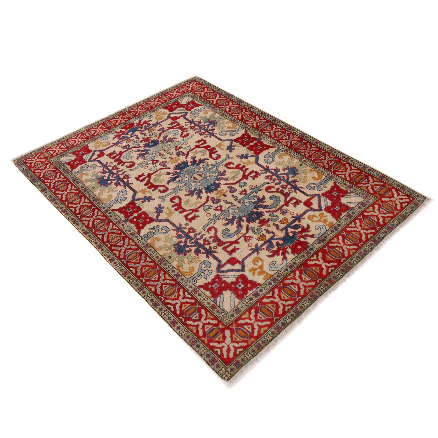 Hand Knotted Mamluk Carpet 5' 2" x 6' 8" (ft) - No. W34116