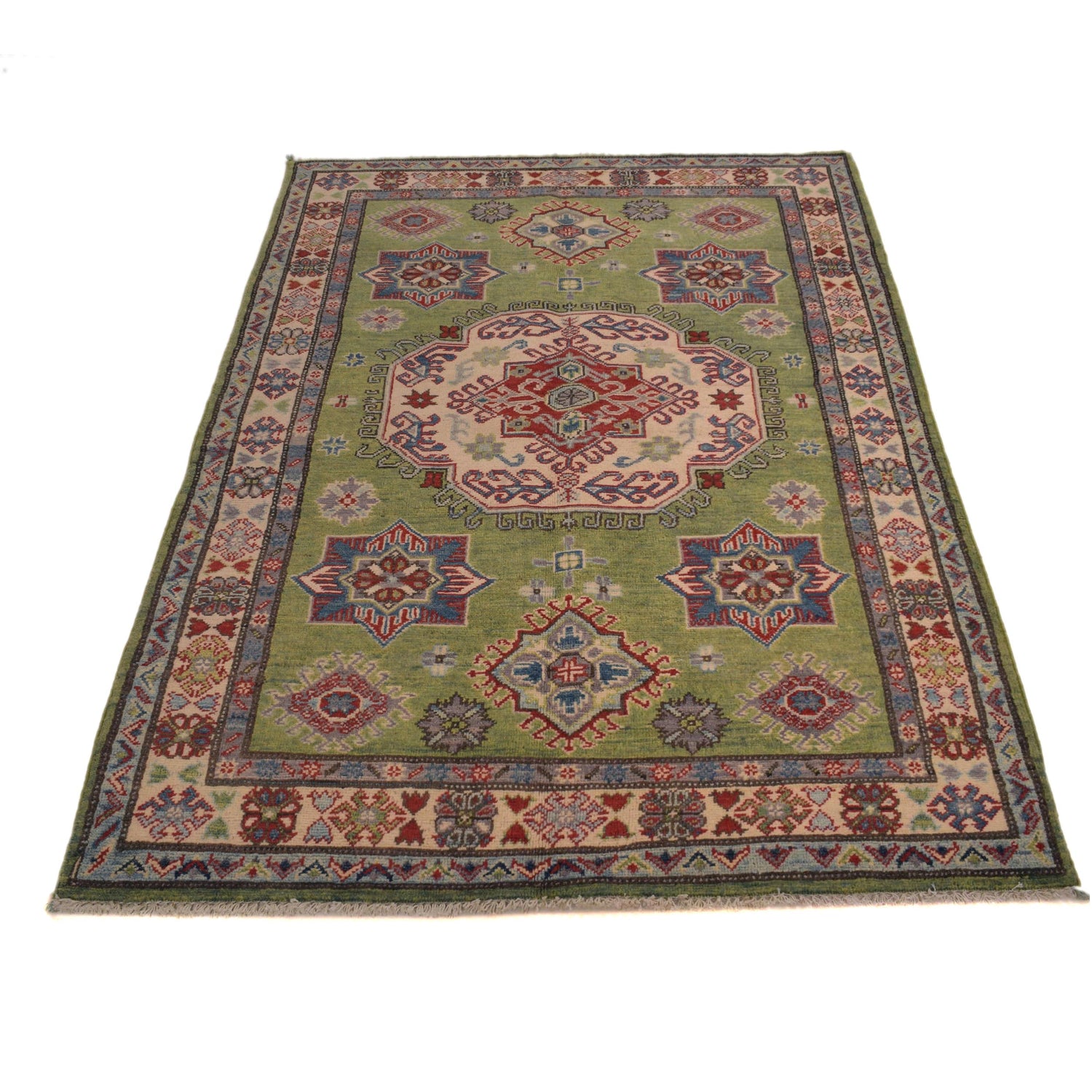 Oriental Kazak Rug 3' 10" x 5' 10" (ft) - No. W34117