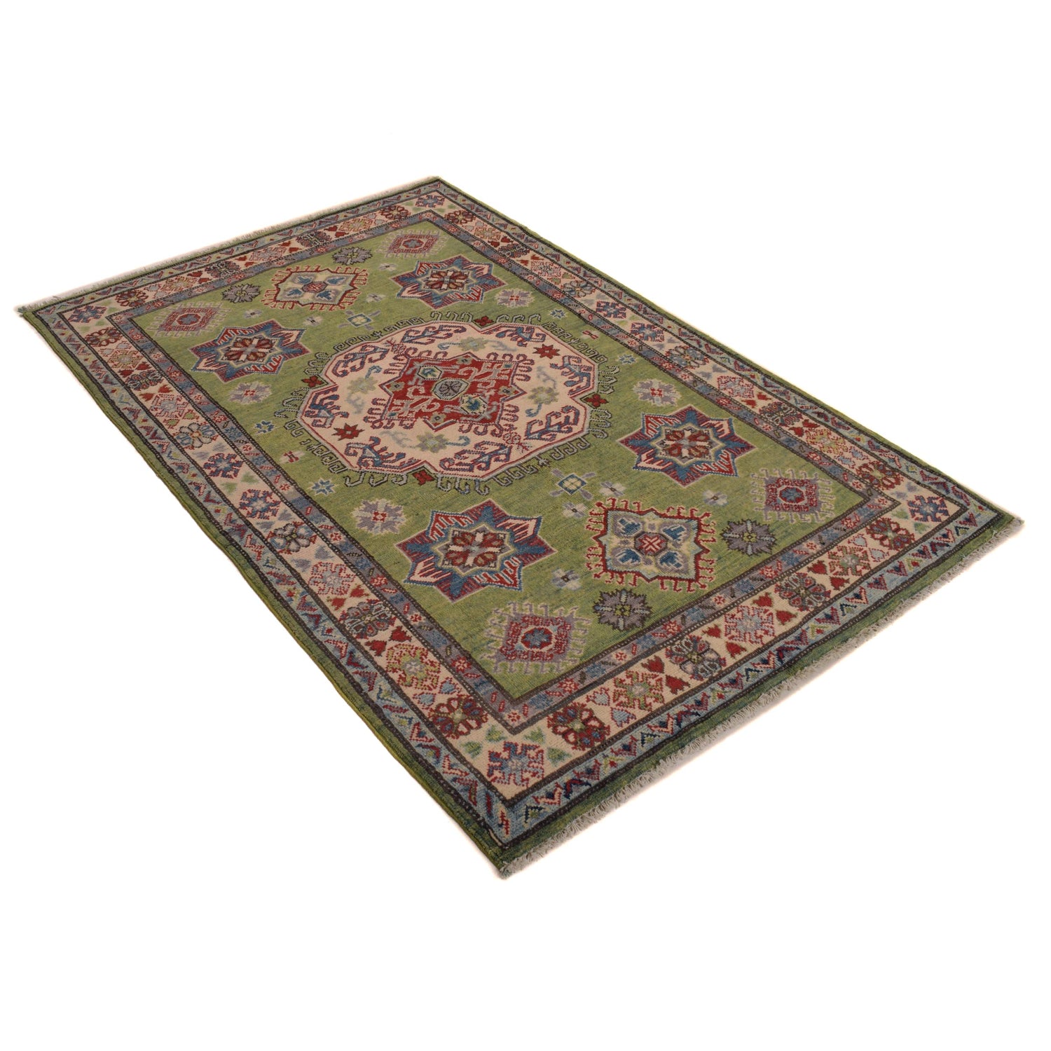 Oriental Kazak Rug 3' 10" x 5' 10" (ft) - No. W34117