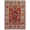 Red Color Kazak Rug 3' 5" x 4' 11" (ft)- No. W34121