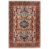 Hand Knotted Kazak Rug 3' 3" x 5' 1" (ft)- No. W34122