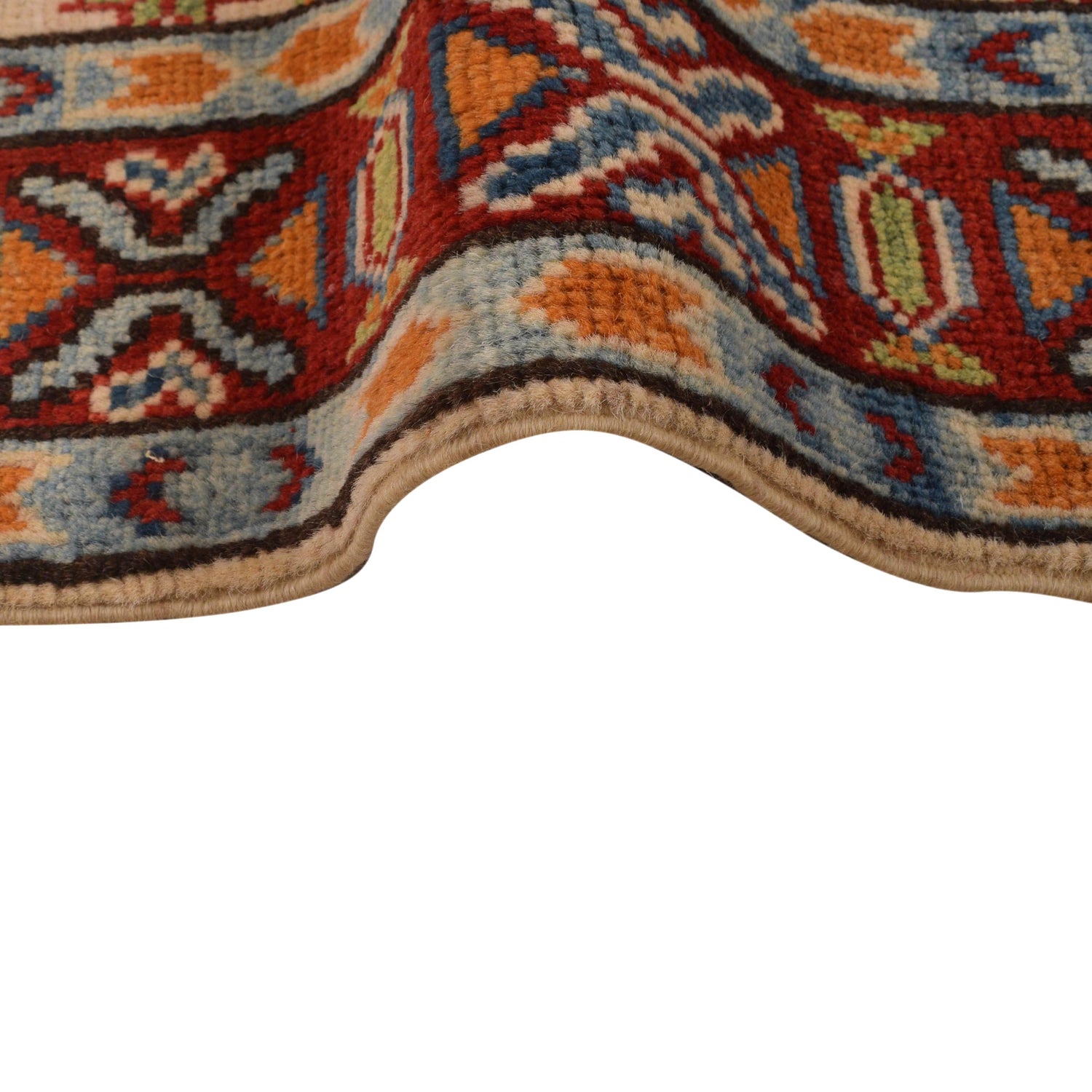 Hand Knotted Kazak Rug 3' 3" x 5' 1" (ft)- No. W34122